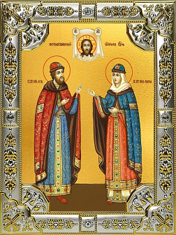 Икона Петр и Феврония, благоверные князья