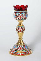 Лампада напрестольная №14 эмаль / золочение