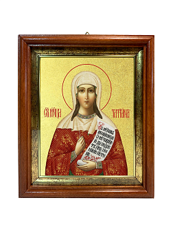 Икона "Татьяна", св. мц., с золочением поталью, 10054-УЛ