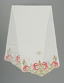 Рушник венчальный вышивка гладь №1