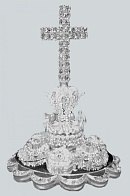 Крест на митру № 2 серебро
