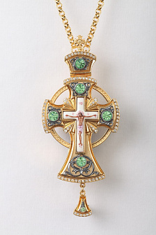 Крест наперсный №48 / золочение / серебро (УИН)