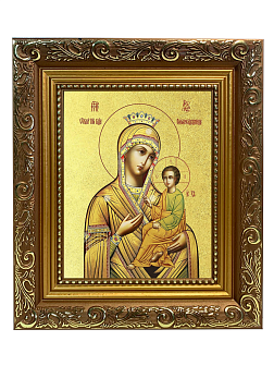 Икона Божией Матери "Скоропослушница" с золочением поталью, 03066-УЛ