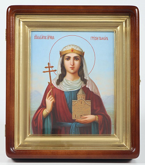 Икона живописная в киоте 18х24 масло, киот №1 Тамара