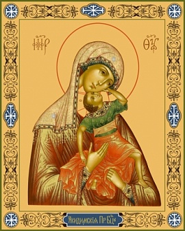 Икона Пресвятой Богородицы АКИДИМСКАЯ (Взыграние Младенца)