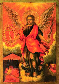 Икона Ангел Хранитель 17 век
