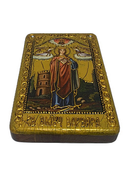 Икона Великомученица Варвара ручной работы