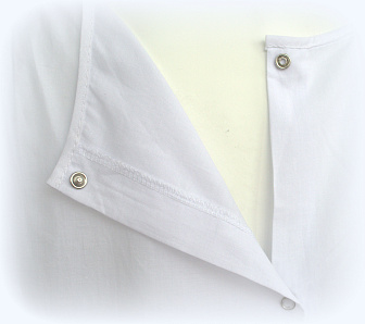 Комплект №1 нижнего белья для погребения: сорочка, штаны и платок на голову из 100% сорочечного хлопка