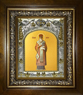 Икона освященная ''Иннокентий, в деревяном киоте