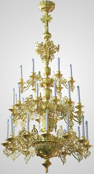 Паникадило 3 яруса 30 свечей