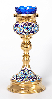 Лампада напрестольная большая №1 роспись / золочение