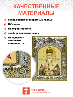 Икона освященная "Феофан Затворник, святитель", 14x18 см Икона освященная "Феофан Затворник, святитель", 14x18 см