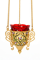 Лампада филигранная №44 эмаль / золочение