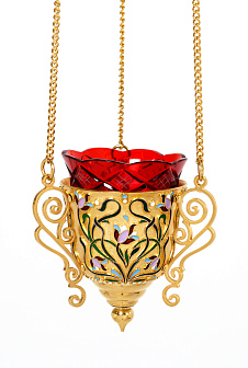 Лампада филигранная №44 эмаль / золочение