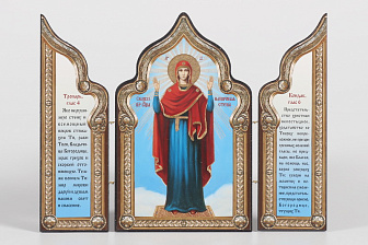 Складни деревянные 18х24 трехстворчатые, тиснение, арочные, фигурные, в упаковке Нерушимая Стена