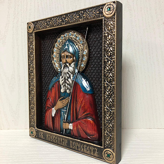 Икона Александр Пересвет преподобный воин