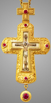 Крест наперсный №140 / золочение