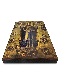 Икона Божия Матерь Нерушимая Стена, авторская технология 9х12 см