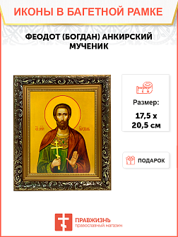 Икона Феодот Богдан Анкирский Мученик на холсте 169