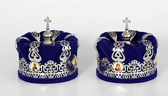 Венцы №1 латунь с тулией никель (пара)