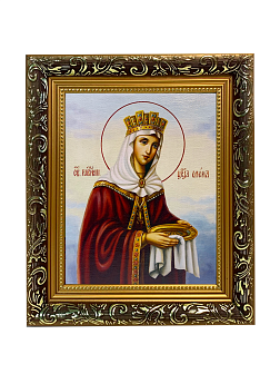 Икона Елена Царица Равноапостольная на холсте в киоте 071 Икона Елена Царица Равноапостольная на холсте в киоте 071