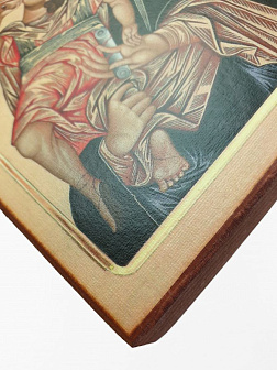 Икона под старину Взыграние Младенца