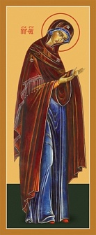 Православная икона ''Божия Матерь'' Деисусная