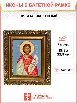 Образ святого Никиты Константинопольского хартулария, блаженного, 09Н3