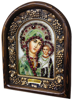 Казанская Пресвятая икона Богородицы ручной работы