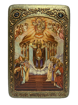 Настольная икона София - Премудрость Божия (Киевская) на мореном дубе