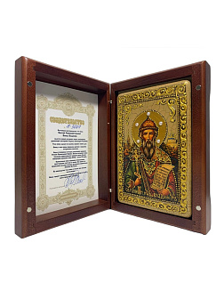 Икона ''Владимир равноапостольный великий князь'' из дуба