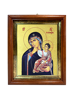 Икона Божией Матери "Отрада и утешение" с золочением поталью, 03О4-УЛ