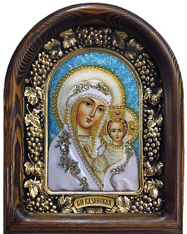 Икона Богородица Казанская ручной работы
