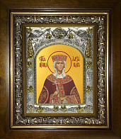 Икона АЛЕКСАНДРА Романова, Императрица Российская, Великомученица (СЕРЕБРЯНАЯ РИЗА, КИОТ)