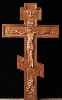 Крест с объемной резьбой