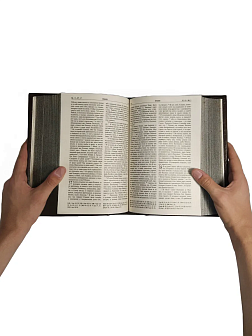 Подарочный набор книг в кожаном переплете: Библия 03.10 и Новый Завет 07.17 темно-коричневый