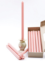 Свеча формовая №4 (37см, 8ч), РОЗОВАЯ