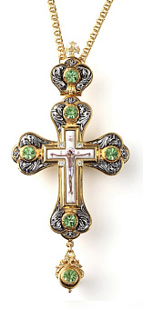 Крест наперсный №56 / золочение / серебро (УИН) Крест наперсный №56 / золочение / серебро (УИН)