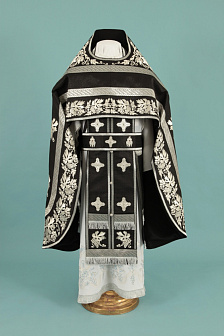 Облачение иерейское №27 глазет вышивка а/м, пришивной галун