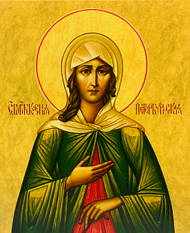 Именная икона Ксения Петербургская Блаженная на холсте в киоте 089 10027_KRA Именная икона Ксения Петербургская Блаженная на холсте в киоте 089 10027_KRA