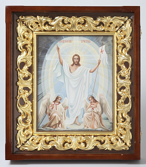 Киот настенный 40х50 барокко (изображение на канвасе) сусальное золочение Киот настенный 40х50 барокко (изображение на канвасе) сусальное золочение