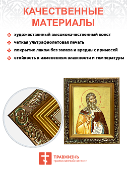 Икона "Илия Пророк Фесвитянин", св., с золочением поталью, 09И8-УЛ