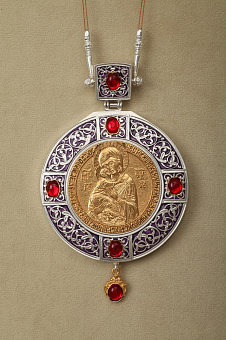 Панагия №172 гальванопластика, эмаль / золочение, серебрение Панагия №172 гальванопластика, эмаль / золочение, серебрение