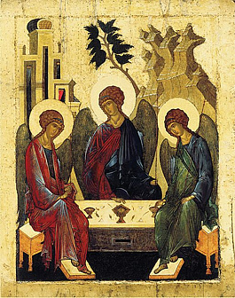 Икона Троица Ветхозаветная