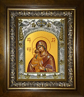 Икона освященная Донская Божия Матерь в деревянном киоте