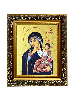 Икона Божией Матери "Отрада и утешение" с золочением поталью, 03О4-УЛ Икона Божией Матери "Отрада и утешение" с золочением поталью, 03О4-УЛ