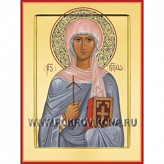 Икона ''Равноапостольная Нина, просветительница Грузии'' с золочением