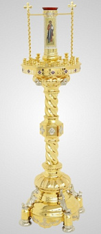 Подсвечник №35 на 30 свечей комбинированный, эмаль с фарфоровой трубой Подсвечник №35 на 30 свечей комбинированный, эмаль с фарфоровой трубой