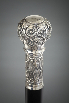 Посох митра неразборный серебро чеканка (УИН)