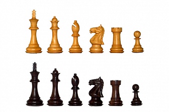 Шахматы классические стандартные деревянные утяжеленные, светл., 43*43см (высота короля 4,00")